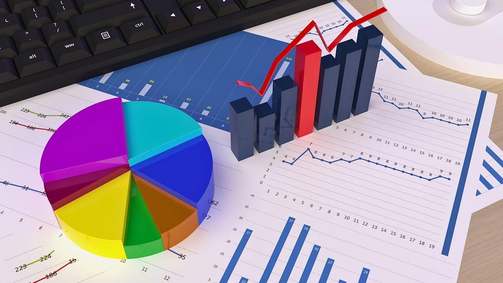 Graphiques et diagrammes représentant l’optimisation des ressources en production musicale